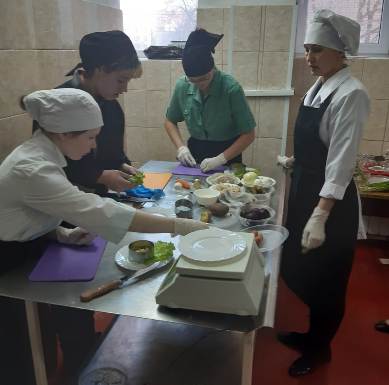 Открытый урок учебной практики «Холодные блюда и закуски»
