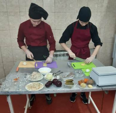 Открытый урок учебной практики «Холодные блюда и закуски»